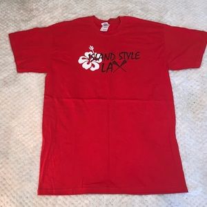 Island Style Lacrosse with Hibiscus Flower design.